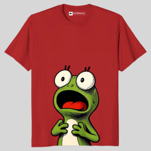Shocked Frog Regular Fit T-shirt (Red)
