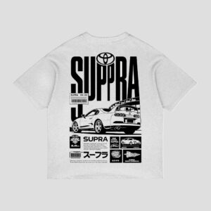 Supra Car Oversized White T-Shirt